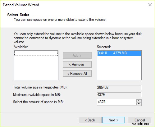 Windows 10에서 시스템 드라이브(C:) 파티션을 확장하는 방법
