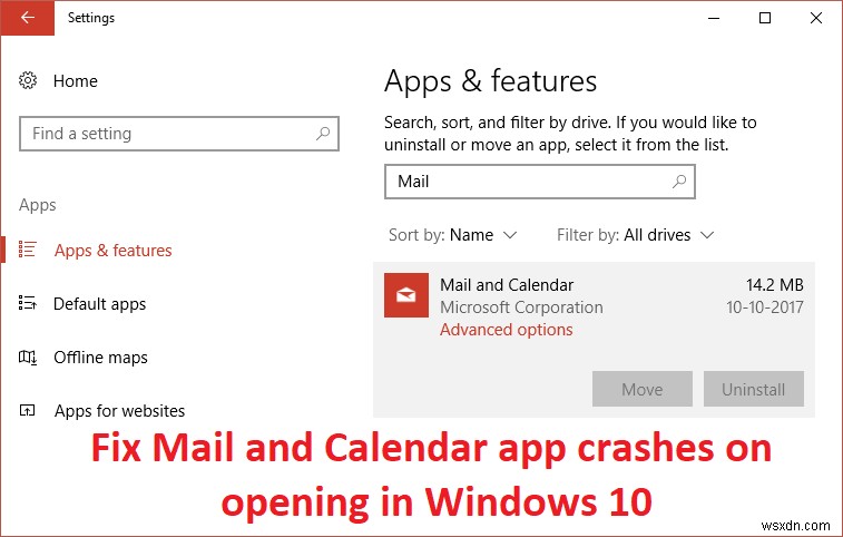Windows 10 메일·일정 앱 실행 시 충돌 오류 해결 방법 6가지