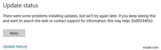 Windows 업데이트 오류 0x8024401c 완벽 해결 가이드 (8가지 방법)