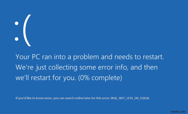 Windows 10 IRQL_NOT_LESS_OR_EQUAL 블루스크린 오류 해결 방법 8가지
