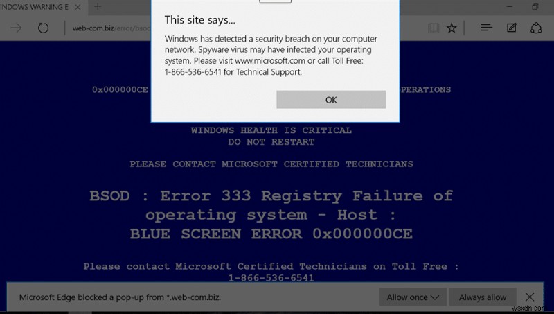 마이크로소프트 엣지(Microsoft Edge) 가짜 바이러스 경고 제거하는 4가지 방법