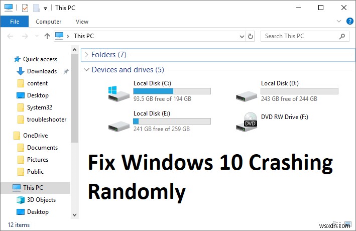 Windows 10 무작위 충돌·멈춤 현상 해결하는 11가지 방법