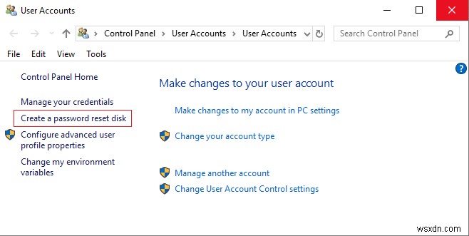 Windows 10에서 비밀번호 재설정 디스크 만드는 방법 완벽 가이드