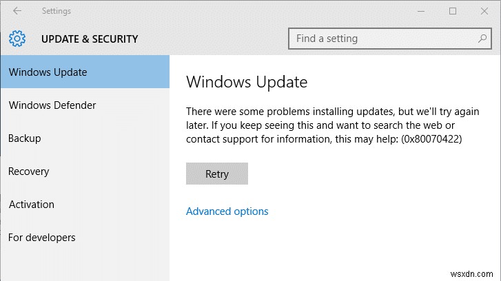 Windows 10 업데이트 오류 0x80070422 해결 방법 완벽 가이드