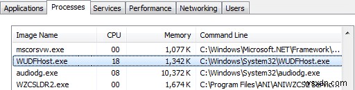 WUDFHost.exe 높은 CPU 사용량 문제 해결 방법 총정리