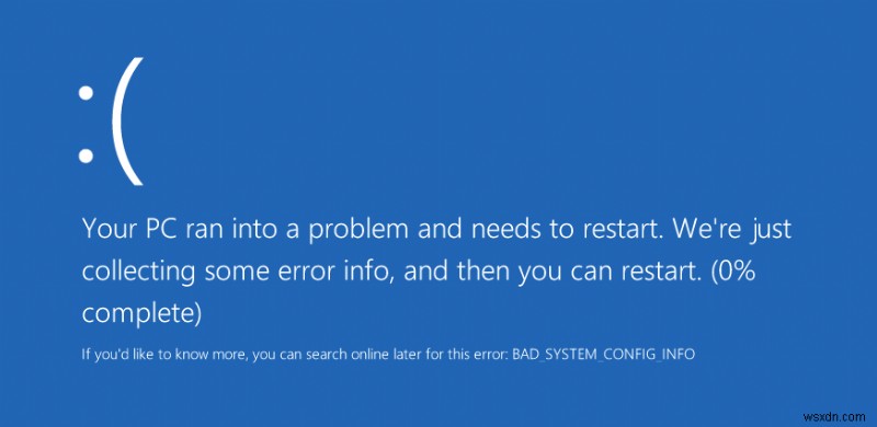 BAD_SYSTEM_CONFIG_INFO 오류(0x00000074) 해결 방법 총정리