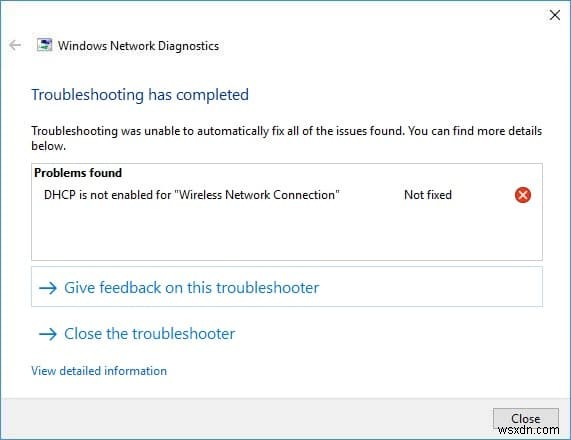 Windows 10 WiFi DHCP가 활성화되지 않았습니다 오류 해결 방법 총정리