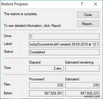 Windows 10에서 NTBackup BKF 백업 파일 복원하는 완벽 가이드