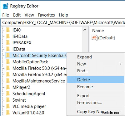 Windows 10에서 Microsoft Security Essentials 완전히 제거하는 7가지 방법