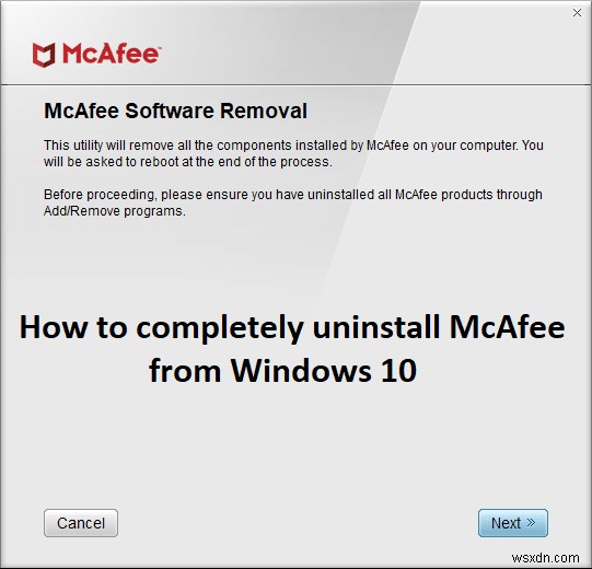 Windows 10에서 McAfee(맥어피) 완전히 제거하는 방법