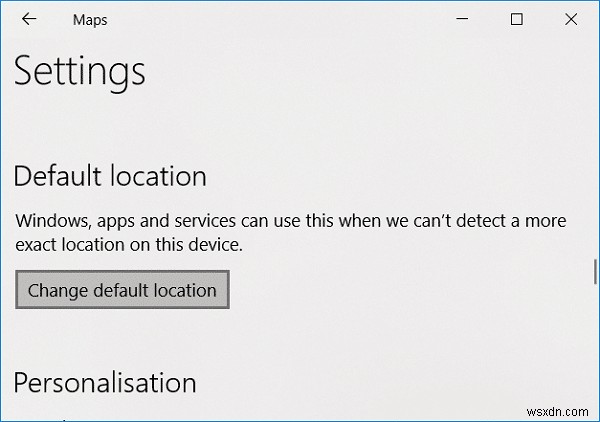 Windows 10에서 PC 기본 위치 설정 및 변경하는 방법