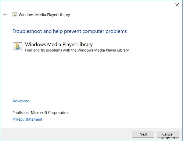 Windows Media Player 미디어 라이브러리 손상 오류 해결 방법