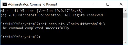 Windows 10에서 로그인 시도 실패 횟수 제한하는 방법