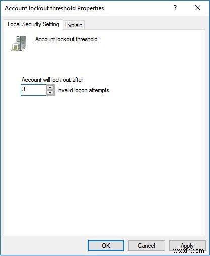Windows 10에서 로그인 시도 실패 횟수 제한하는 방법