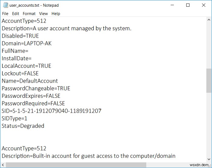 Windows 10에서 사용자 계정 세부 정보 확인하는 방법