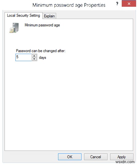 Windows 10에서 최대 및 최소 비밀번호 사용 기간 변경하는 방법