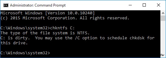 Windows 10에서 예약된 Chkdsk(디스크 검사) 취소하는 방법