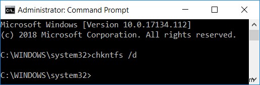 Windows 10에서 예약된 Chkdsk(디스크 검사) 취소하는 방법