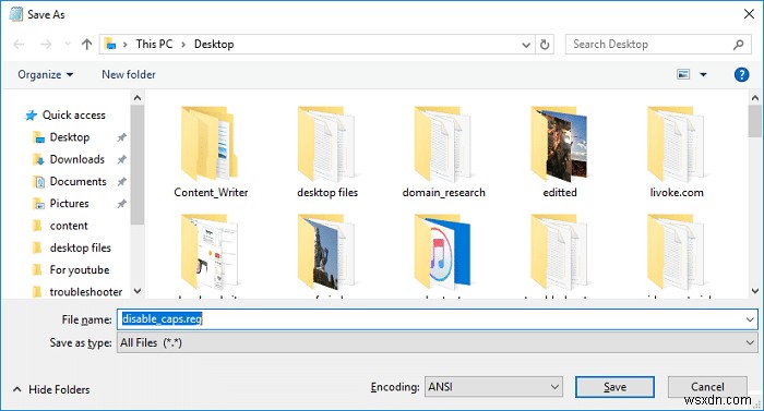 Windows 10에서 Caps Lock 키 활성화 및 비활성화하는 방법