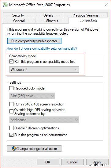 Windows 10에서 앱 호환성 모드 변경하는 방법 총정리