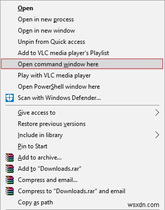 Windows 10 우클릭 메뉴에  관리자 권한으로 명령 프롬프트 열기  추가하는 방법