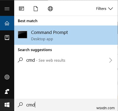 Windows 10에서 관리자 권한 명령 프롬프트(cmd)를 여는 5가지 방법