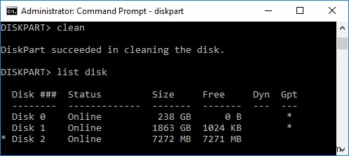 Windows 10에서 Diskpart Clean 명령으로 디스크 완전히 정리하는 방법