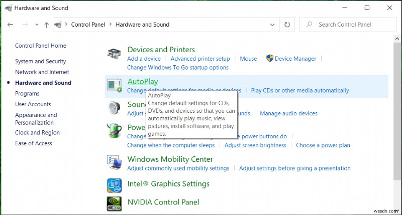 Windows 10 자동 실행(AutoPlay) 활성화 및 비활성화하는 4가지 방법