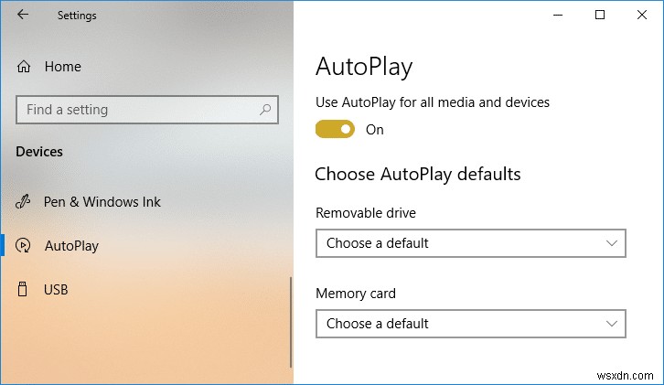 Windows 10 자동 실행(AutoPlay) 활성화 및 비활성화하는 4가지 방법