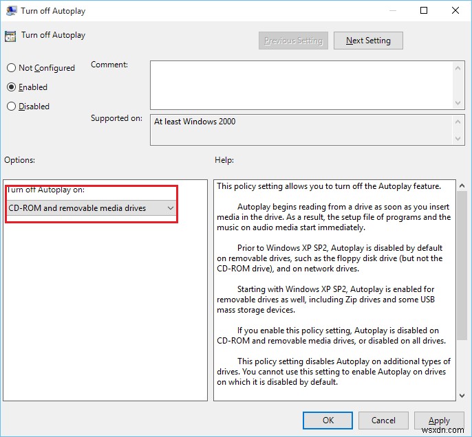 Windows 10 자동 실행(AutoPlay) 활성화 및 비활성화하는 4가지 방법