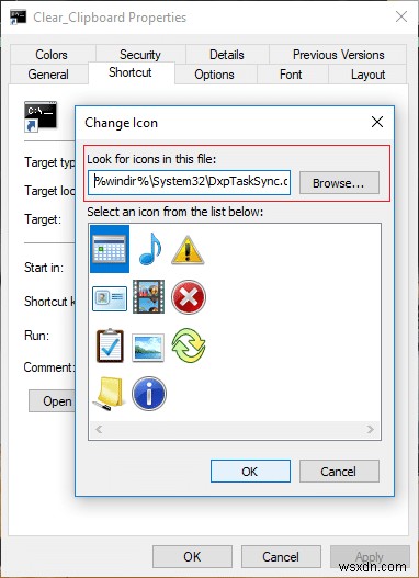 Windows 10에서 클립보드를 한 번에 비우는 바로 가기 만드는 방법