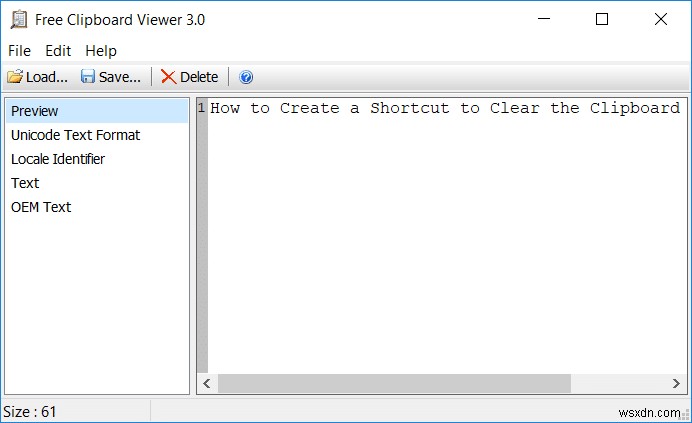 Windows 10에서 클립보드를 한 번에 비우는 바로 가기 만드는 방법