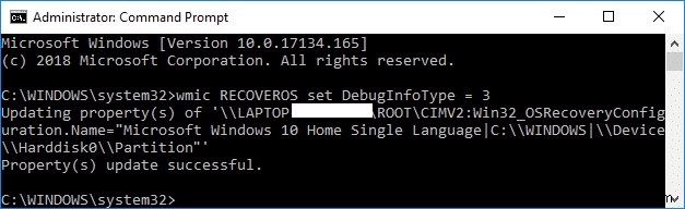 Windows 10 블루스크린(BSOD) 발생 시 덤프 파일 생성하도록 설정하는 방법