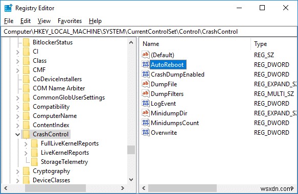 Windows 10에서 시스템 오류 시 자동 재시작 비활성화하는 방법