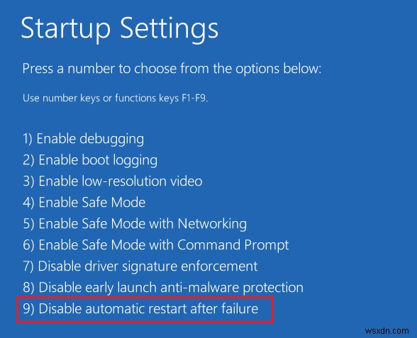 Windows 10에서 시스템 오류 시 자동 재시작 비활성화하는 방법