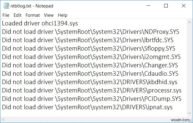 Windows 10 부팅 로그 활성화 및 비활성화 방법