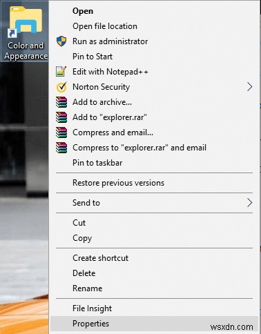 Windows 10에서 색상 및 모양 설정 쉽게 여는 방법 (작업 표시줄 색상 변경 포함)