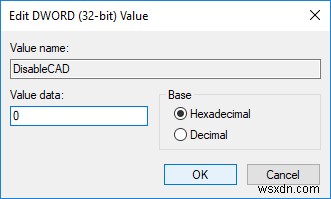 Windows 10에서 보안 로그인(Ctrl+Alt+Delete) 활성화 및 비활성화하는 방법