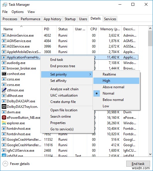 Windows 10에서 CPU 프로세스 우선순위를 변경하는 3가지 방법