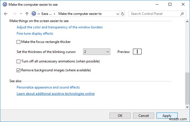 Windows 10에서 바탕 화면 배경 이미지 비활성화하는 방법