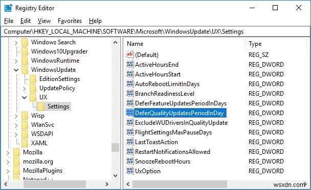 Windows 10에서 기능 업데이트 및 품질 업데이트 연기하는 방법