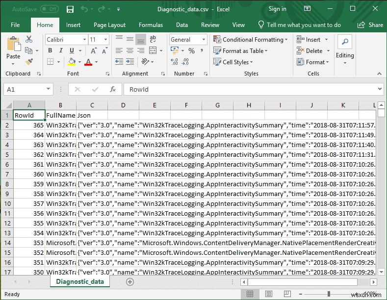 Windows 10에서 진단 데이터 뷰어 활성화 또는 비활성화하는 방법
