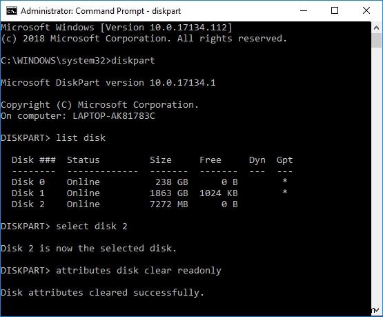 Windows 10에서 디스크 쓰기 보호 활성화·비활성화하는 4가지 방법