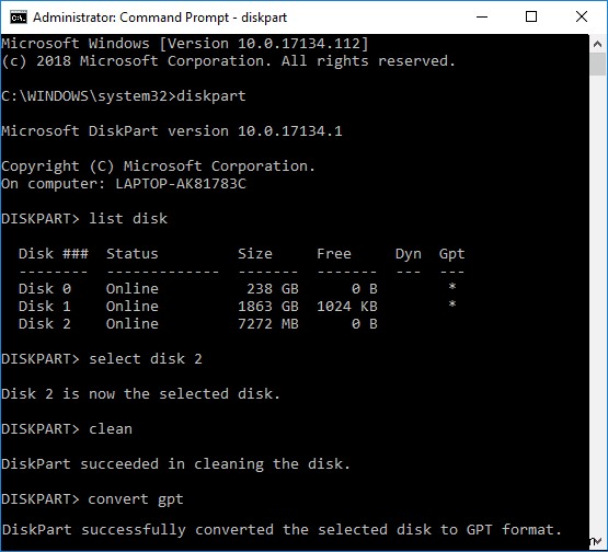 Windows 10에서 데이터 손실 없이 MBR을 GPT 디스크로 변환하는 완벽 가이드