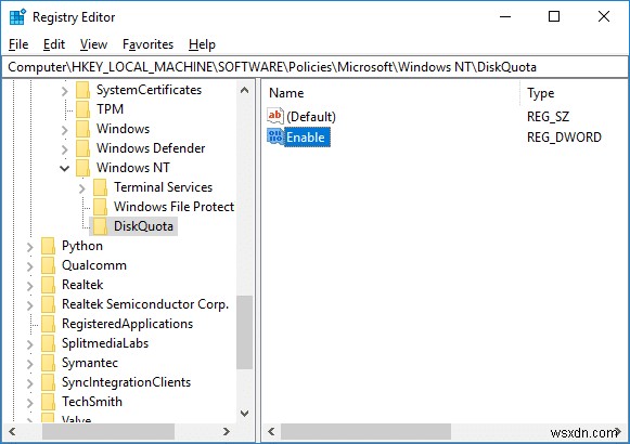 Windows 10에서 디스크 할당량(Disk Quota) 활성화 및 비활성화하는 방법