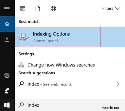 Windows 10에서 암호화된 파일의 검색 인덱싱 켜기 및 끄기 방법
