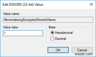 Windows 10에서 암호화된 파일의 검색 인덱싱 켜기 및 끄기 방법