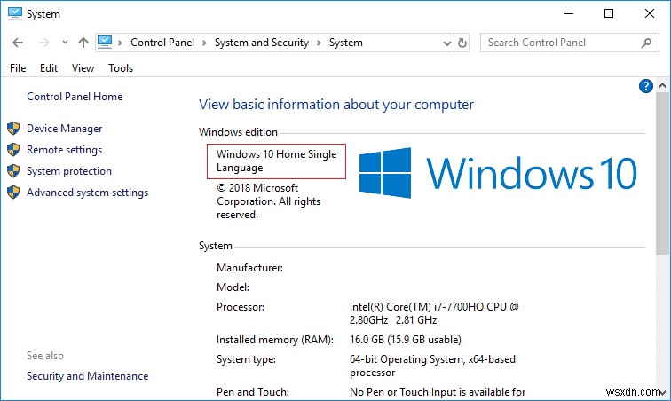 내 PC의 Windows 10 에디션과 버전 확인하는 6가지 방법