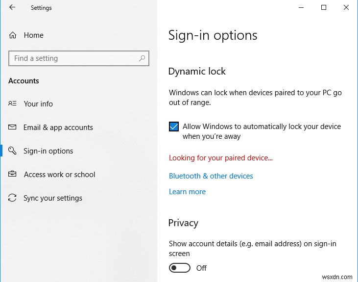 Windows 10 동적 잠금(Dynamic Lock) 설정 방법 – 자리를 비우면 PC가 자동으로 잠기는 기능