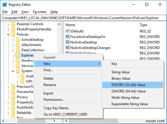 Windows 10 파일 탐색기에서 숫자 정렬 켜기 또는 끄는 방법